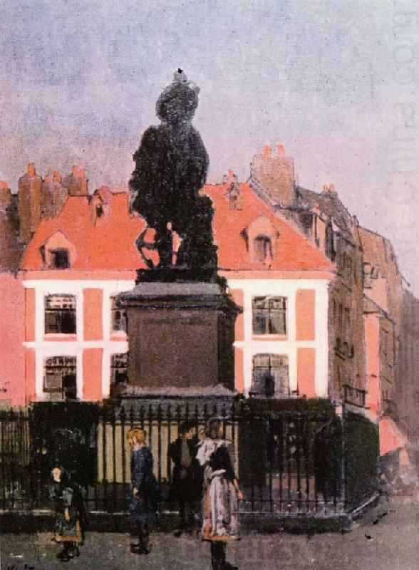 Walter Sickert The Statue of Duquesne, Dieppe china oil painting image